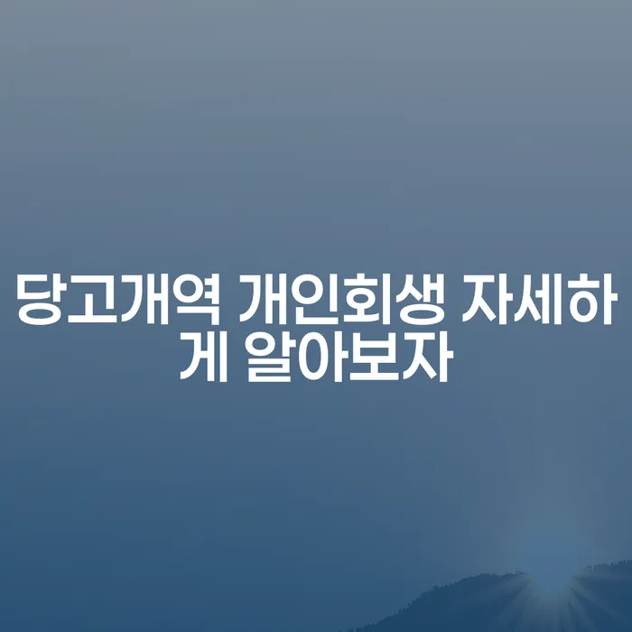 당고개역 개인회생 자세하게 알아보자